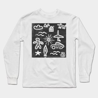 Life and travel watercolor Long Sleeve T-Shirt